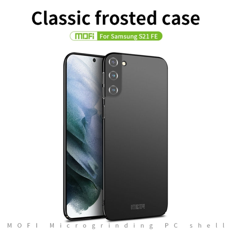 For Samsung Galaxy S21 FE MOFI Frosted PC Ultra-thin Hard Case(Black) - free shipping - PMC TechLife - Order now!