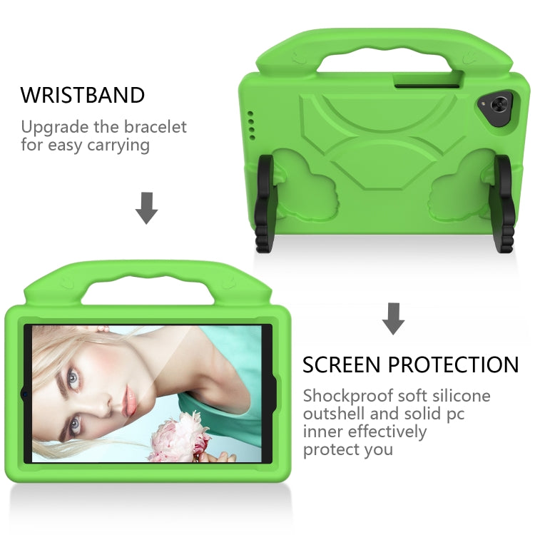 For Samsung Galaxy Tab A7 Lite T220 / T225 Thumb Bracket EVA Shockproof Tablet Case(Green) - free shipping - PMC TechLife - Order now!