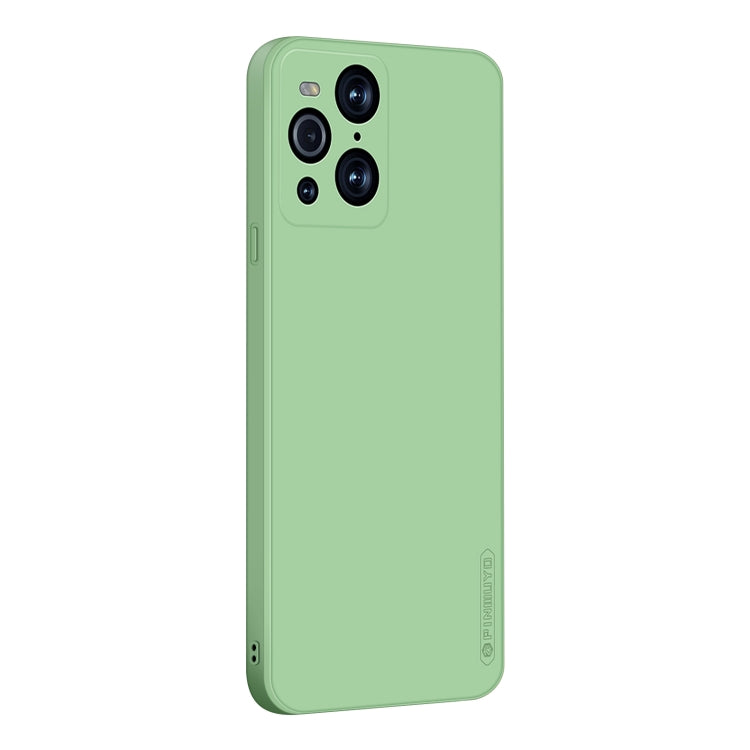 For OPPO Find X3 / Find X3 Pro PINWUYO Touching Series Liquid Silicone TPU Shockproof Case(Green) - free shipping - PMC TechLife - Order now!