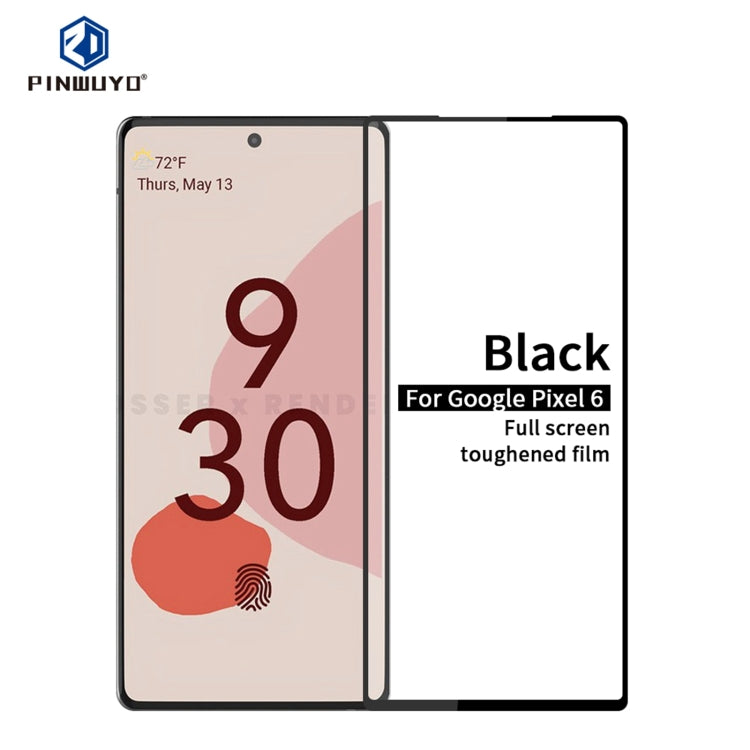 For Google Pixel 6 PINWUYO 9H 2.5D Full Screen Tempered Glass Film(Black) - free shipping - PMC TechLife - Order now!