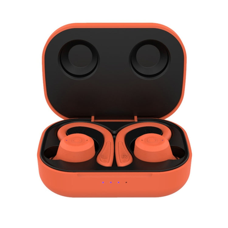 T20 TWS Bluetooth Hooks Wireless Sports Headphones with Charging Box IPX6 Waterproof Noise-cancelling Earphones(Orange) - Bluetooth Earphone by PMC TechLife | Online Shopping South Africa | PMC TechLife