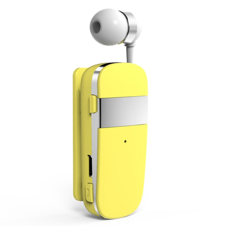 K53 Stereo Wireless Bluetooth Headset Calls Remind Vibration Wear-Clip Driver Auriculares Earphone For Phone(Yellow) - Bluetooth Earphone by PMC TechLife | Online Shopping South Africa | PMC TechLife