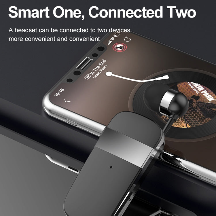 K53 Stereo Wireless Bluetooth Headset Calls Remind Vibration Wear-Clip Driver Auriculares Earphone For Phone(Gray) - Bluetooth Earphone by PMC TechLife | Online Shopping South Africa | PMC TechLife