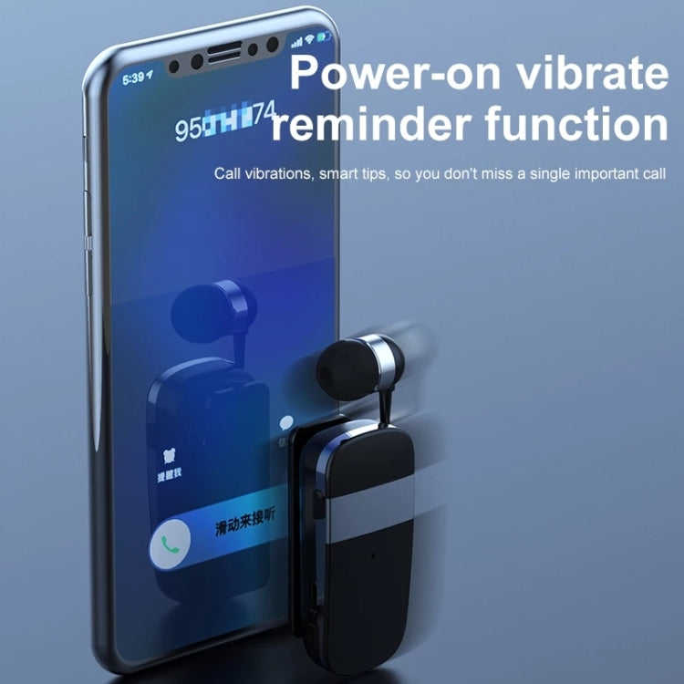 K53 Stereo Wireless Bluetooth Headset Calls Remind Vibration Wear-Clip Driver Auriculares Earphone For Phone(White) - Bluetooth Earphone by PMC TechLife | Online Shopping South Africa | PMC TechLife