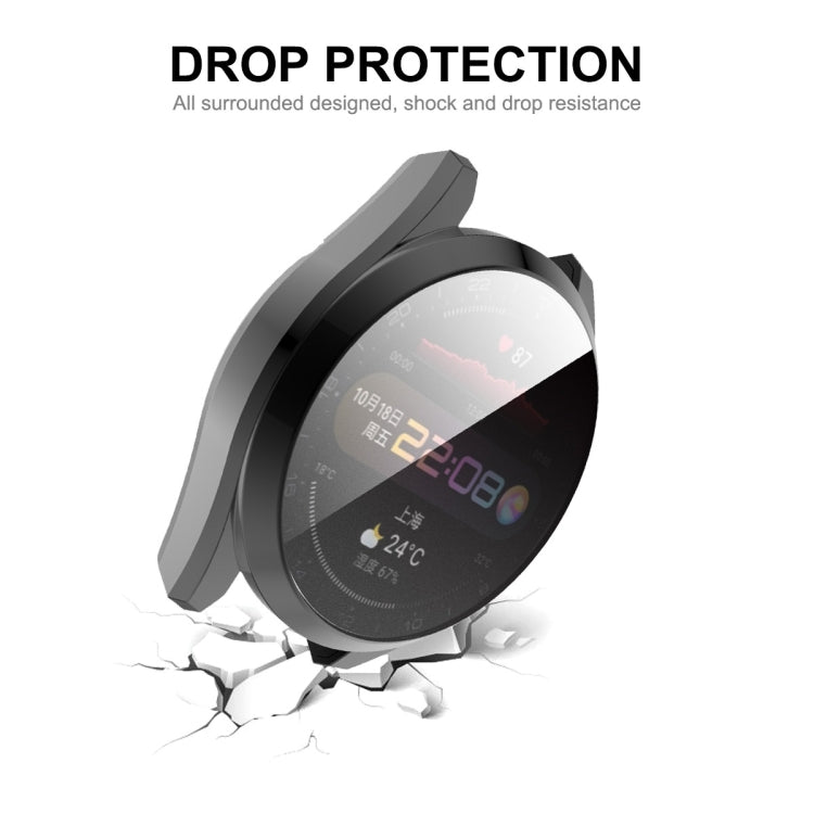 For Huawei Watch 3 Pro 48mm ENKAY Hat-Prince Full Coverage Transparent Soft Case TPU HD Clear Cover(Black) - Watch Cases by ENKAY | Online Shopping South Africa | PMC TechLife | Buy Now Pay Later Mobicred