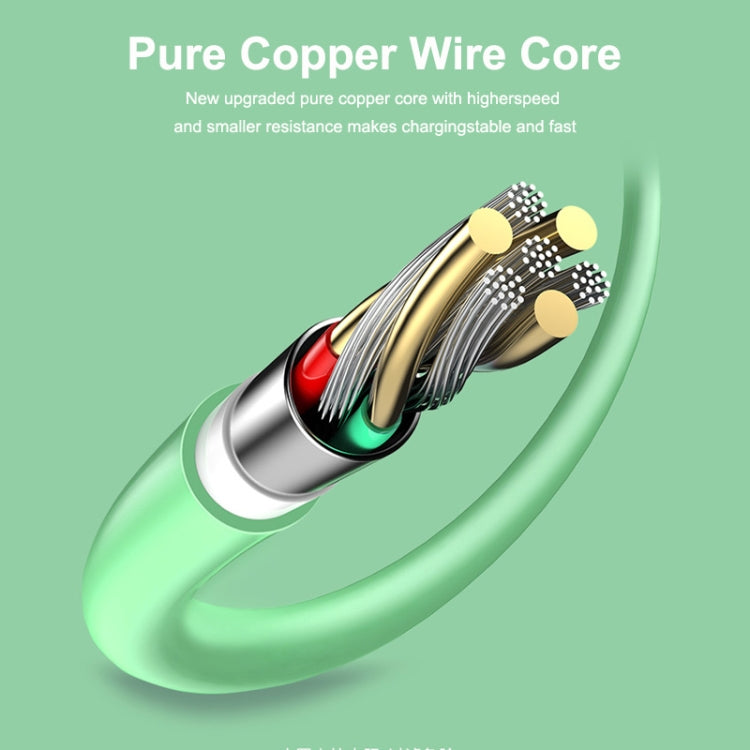 ENKAY Hat-Prince ENK-CB209 PD 20W 3A Type-C to 8 Pin Silicone Data Sync Fast Charging Cable, Cable Length: 1.2m(Green) - Normal Style Cable by ENKAY | Online Shopping South Africa | PMC TechLife | Buy Now Pay Later Mobicred