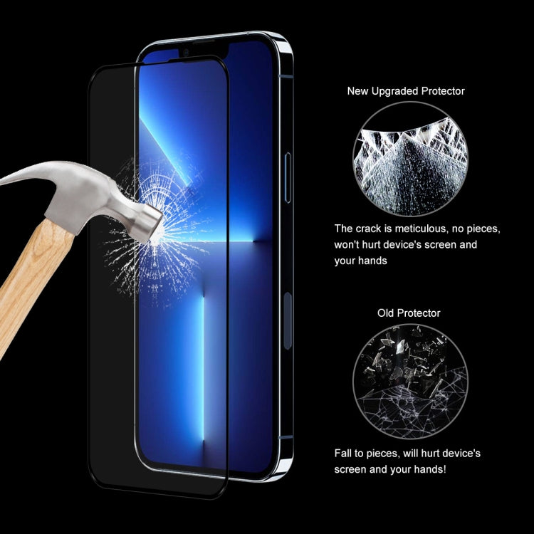 For iPhone 13 / 13 Pro 5pcs ENKAY Hat-Prince Full Glue 0.26mm 9H 2.5D Tempered Glass Screen Protector Full Coverage Film - free shipping - PMC TechLife - Order now!