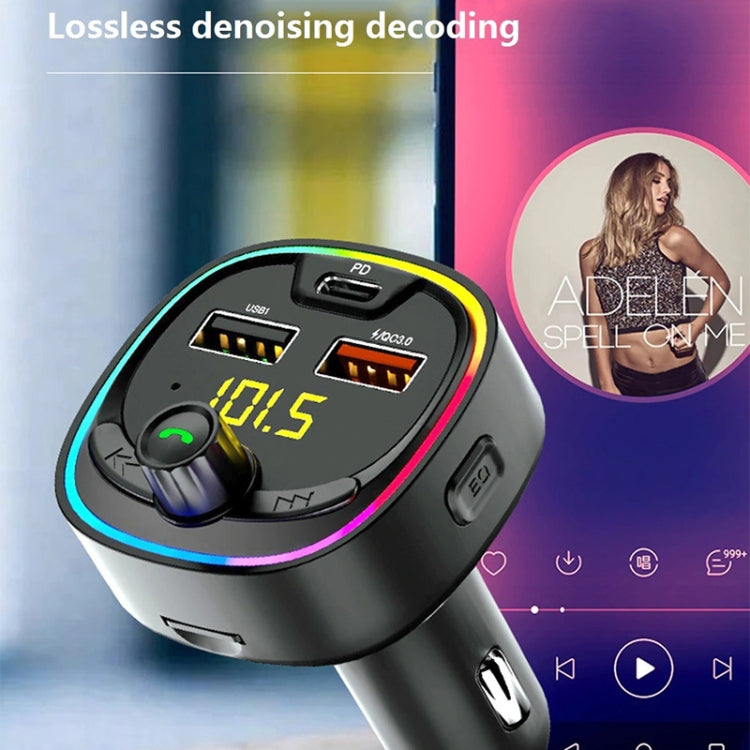 BT08D FM Transmitter Hands-free Car Kit MP3 Audio Player with QC3.0 + PD18W 5A Auto Fast Charger FM Modulator - free shipping - PMC TechLife - Order now!