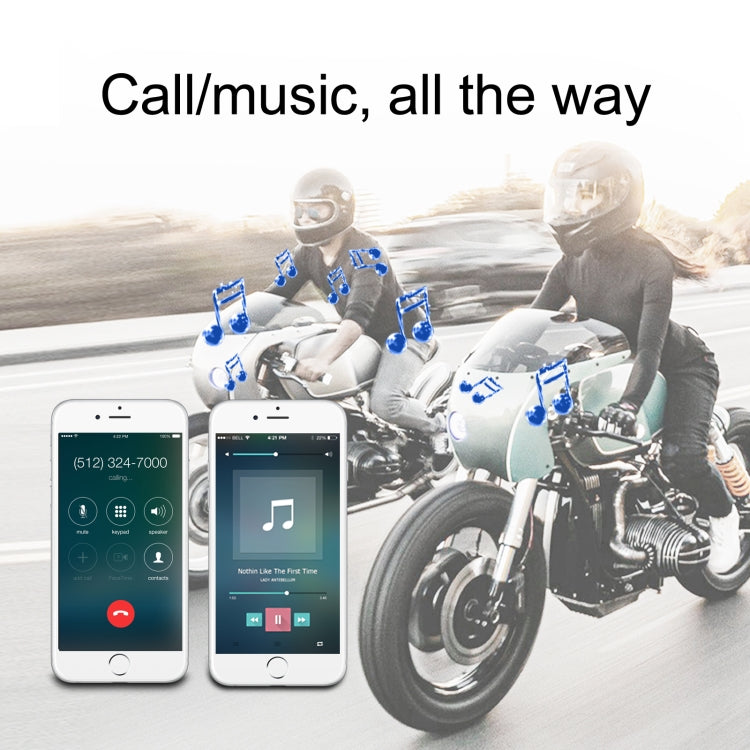 T4 Motorcycle Helmet Bluetooth Headsets BT 5.0 Stereo Automatically Connect to Support SIRI - Motorcycle Walkie Talkie by PMC TechLife | Online Shopping South Africa | PMC TechLife