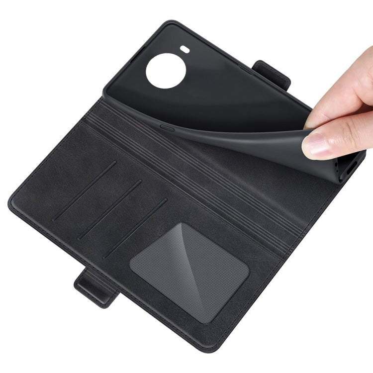 For Nokia X10/X20 Dual-side Magnetic Buckle Horizontal Flip Leather Case with Holder & Card Slots & Wallet(Black) - Nokia Cases by PMC TechLife | Online Shopping South Africa | PMC TechLife | Buy Now Pay Later Mobicred