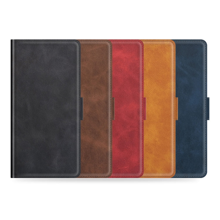 For Nokia X10/X20 Dual-side Magnetic Buckle Horizontal Flip Leather Case with Holder & Card Slots & Wallet(Black) - Nokia Cases by PMC TechLife | Online Shopping South Africa | PMC TechLife | Buy Now Pay Later Mobicred