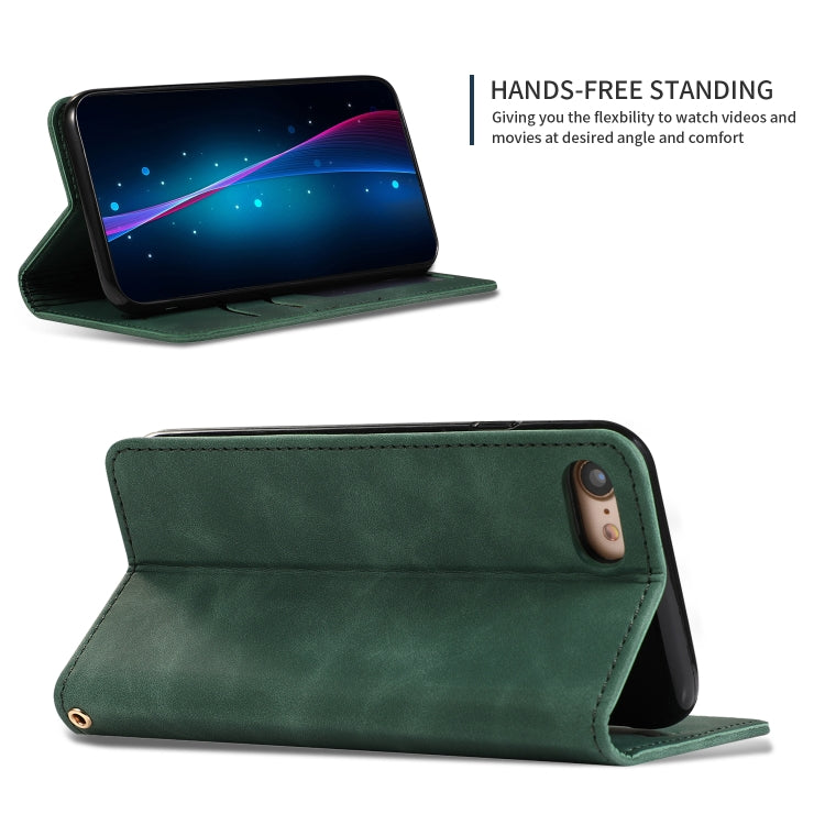For iPhone SE 2022 / SE 2020 / 8 / 7 Retro Skin Feel Business Magnetic Horizontal Flip Leather Case(Army Green) - iPhone SE 2022 / 2020 / 8 / 7 Cases by ESR | Online Shopping South Africa | PMC TechLife | Buy Now Pay Later Mobicred