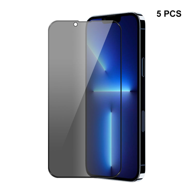 For iPhone 13 Pro Max 5pcs ENKAY Hat-Prince Full Coverage 28 Degree Privacy Screen Protector Anti-spy Tempered Glass Film - free shipping - PMC TechLife - Order now!