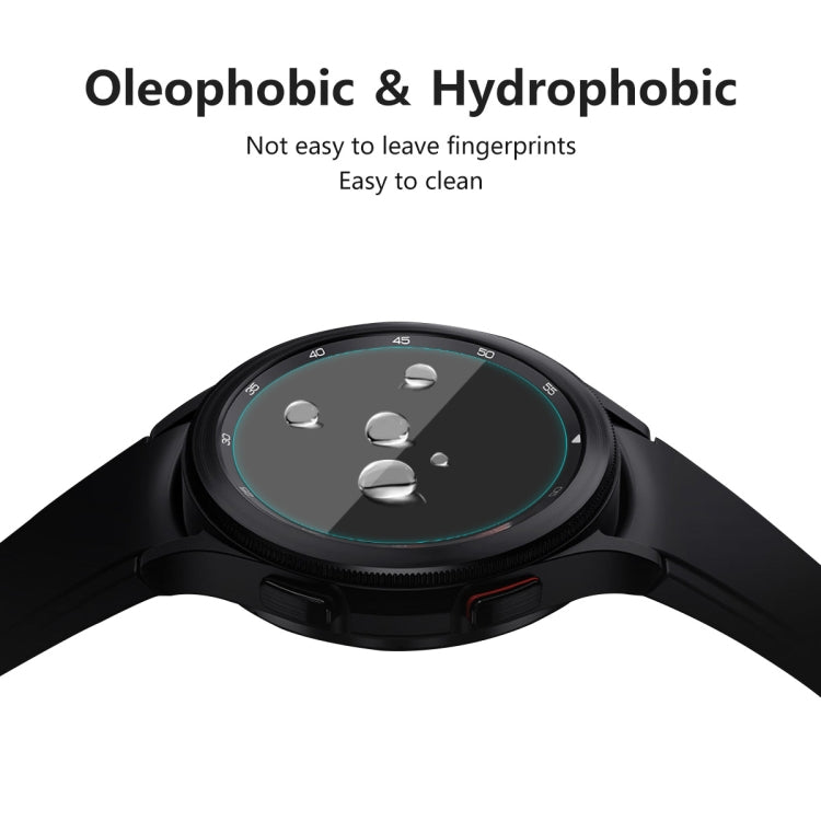 2 PCS For Samsung Galaxy Watch4 Classic 46mm ENKAY Hat-Prince 0.2mm 9H 2.15D Curved Edge Tempered Glass Screen Protector Watch Film - Screen Protector by ENKAY | Online Shopping South Africa | PMC TechLife | Buy Now Pay Later Mobicred