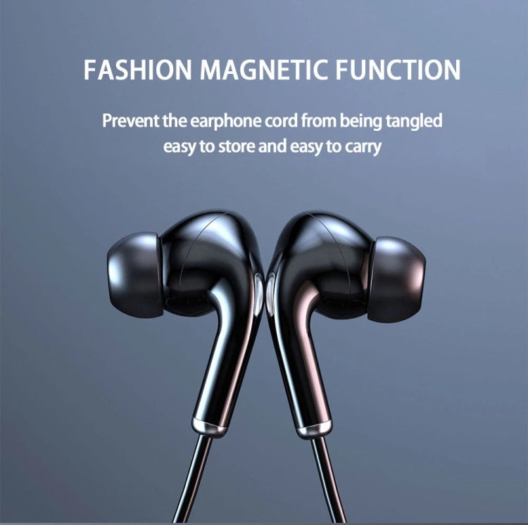 960 Neckband Magnetic Stereo Headphone with LED Display Support TF Card(Red) - Neck-mounted Earphone by PMC TechLife | Online Shopping South Africa | PMC TechLife