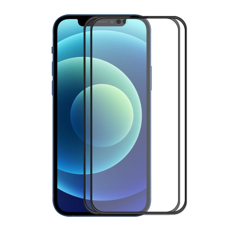 For iPhone 13 Pro Max 2pcs ENKAY Hat-Prince Anti-drop Full Glue Tempered Glass Full Screen Film Anti-fall Protector - iPhone 13 Pro Max Tempered Glass by ENKAY | Online Shopping South Africa | PMC TechLife | Buy Now Pay Later Mobicred
