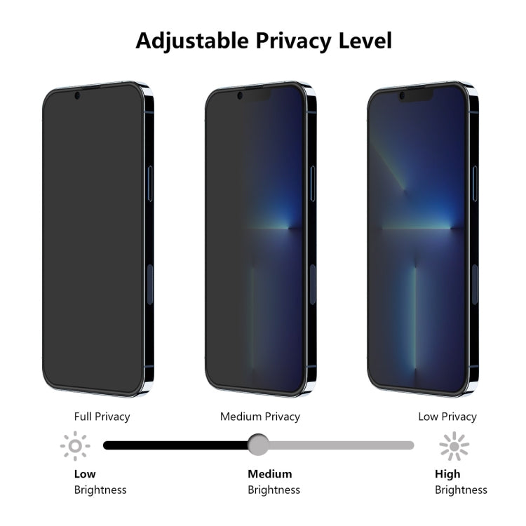 For iPhone 13 Pro Max 5pcs ENKAY Hat-Prince Full Coverage Anti-drop Privacy Screen Protector Anti-spy Tempered Glass Film - iPhone 13 Pro Max Tempered Glass by ENKAY | Online Shopping South Africa | PMC TechLife | Buy Now Pay Later Mobicred
