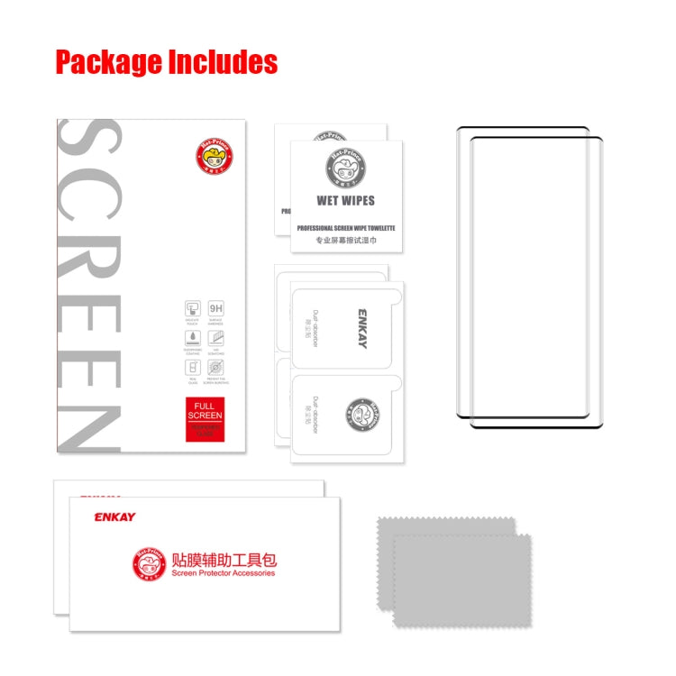 2 PCS For Honor Magic3 / 3 Pro / 3 Pro+ ENKAY Hat-Prince 3D Curved Explosion-proof Full Coverage Film Heat Bending Tempered Glass Protector - Honor Tempered Glass by ENKAY | Online Shopping South Africa | PMC TechLife | Buy Now Pay Later Mobicred