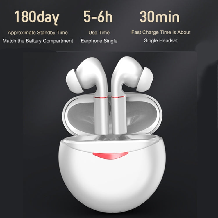 T&G T50 Sport TWS Bluetooth Earphone HIFI Noise Canceling Handfree Earbuds with Microphone(White) - Bluetooth Earphone by T&G | Online Shopping South Africa | PMC TechLife | Buy Now Pay Later Mobicred