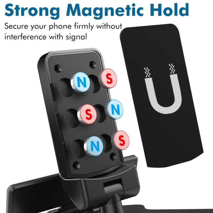 H-144B Universal Car Phone Holder Magnetic Stop Sign Holder Mobile Phone Interior Decoration Accessories - Car Holders by PMC TechLife | Online Shopping South Africa | PMC TechLife