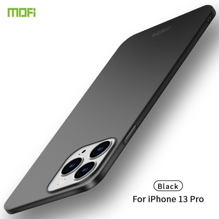 For iPhone 13 Pro MOFI Frosted PC Ultra-thin Hard Case(Black) - free shipping - PMC TechLife - Order now!