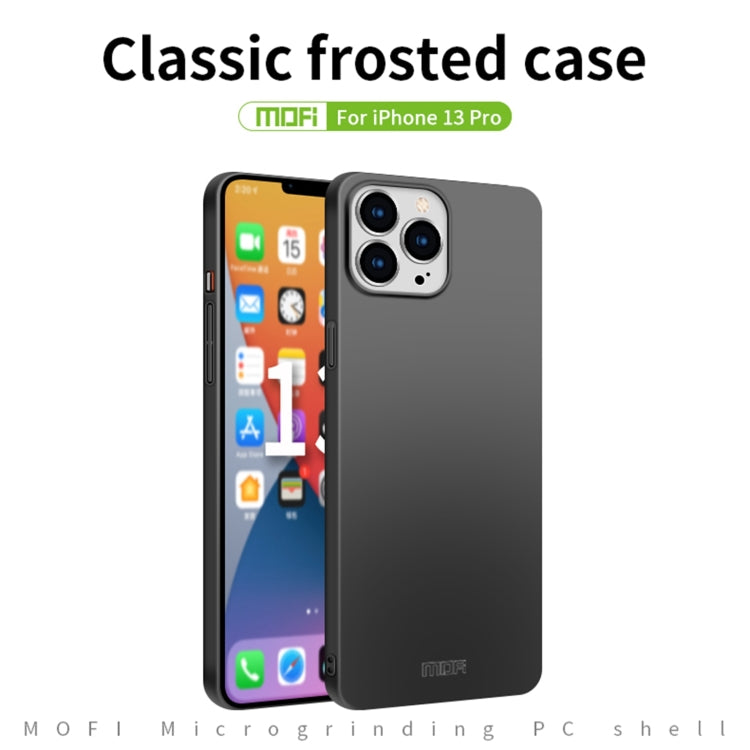 For iPhone 13 Pro MOFI Frosted PC Ultra-thin Hard Case(Black) - free shipping - PMC TechLife - Order now!
