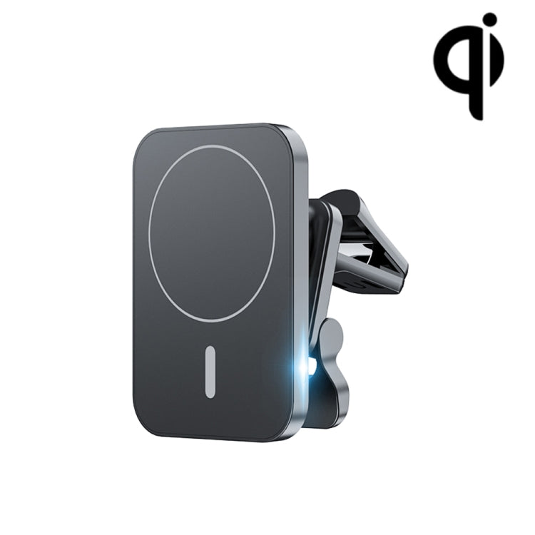 W-987 Magnetic Suction 15W Wireless Charger Car Air Outlet Bracket for iPhone and other Smart Phones(Black) - Wireless Charger Holders by PMC TechLife | Online Shopping South Africa | PMC TechLife