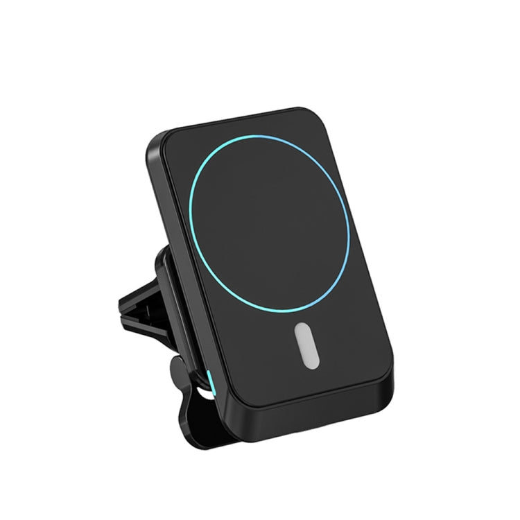 W-987 Magnetic Suction 15W Wireless Charger Car Air Outlet Bracket for iPhone and other Smart Phones(Black) - Wireless Charger Holders by PMC TechLife | Online Shopping South Africa | PMC TechLife