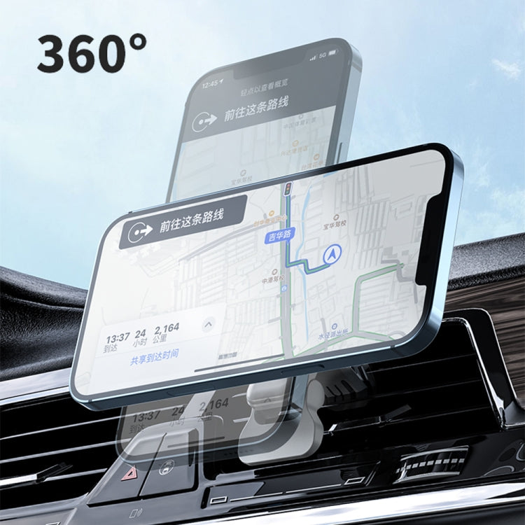 W-987 Magnetic Suction 15W Wireless Charger Car Air Outlet Bracket for iPhone and other Smart Phones(White) - Wireless Charger Holders by PMC TechLife | Online Shopping South Africa | PMC TechLife