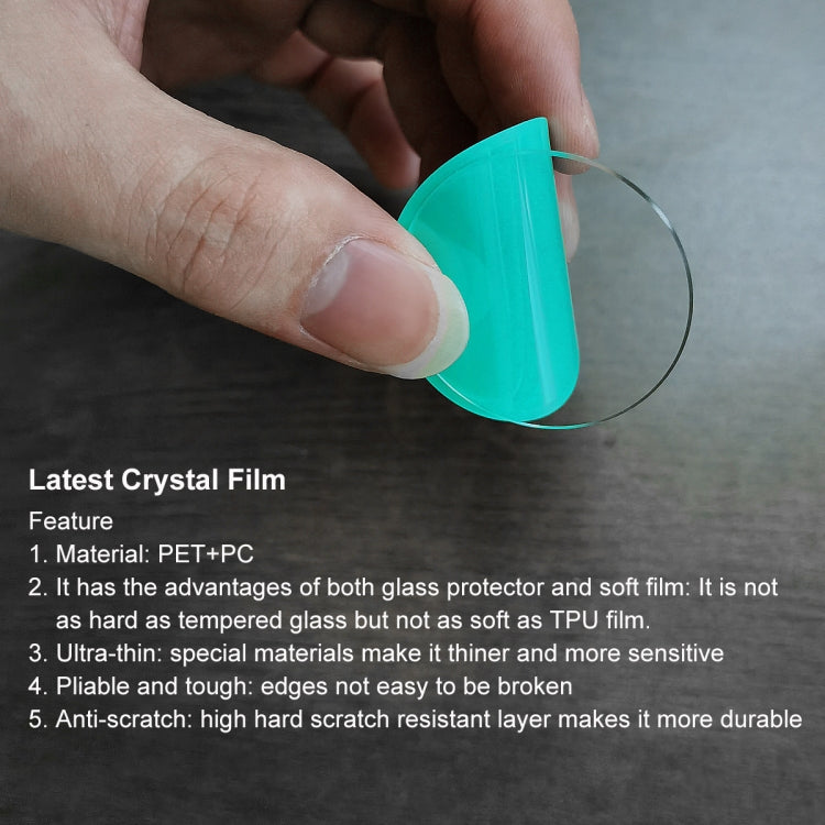 2 PCS For Samsung Galaxy Watch4 44mm ENKAY Hat-Prince Crystal Screen Protector Anti-scratch Watch Film - Screen Protector by ENKAY | Online Shopping South Africa | PMC TechLife | Buy Now Pay Later Mobicred