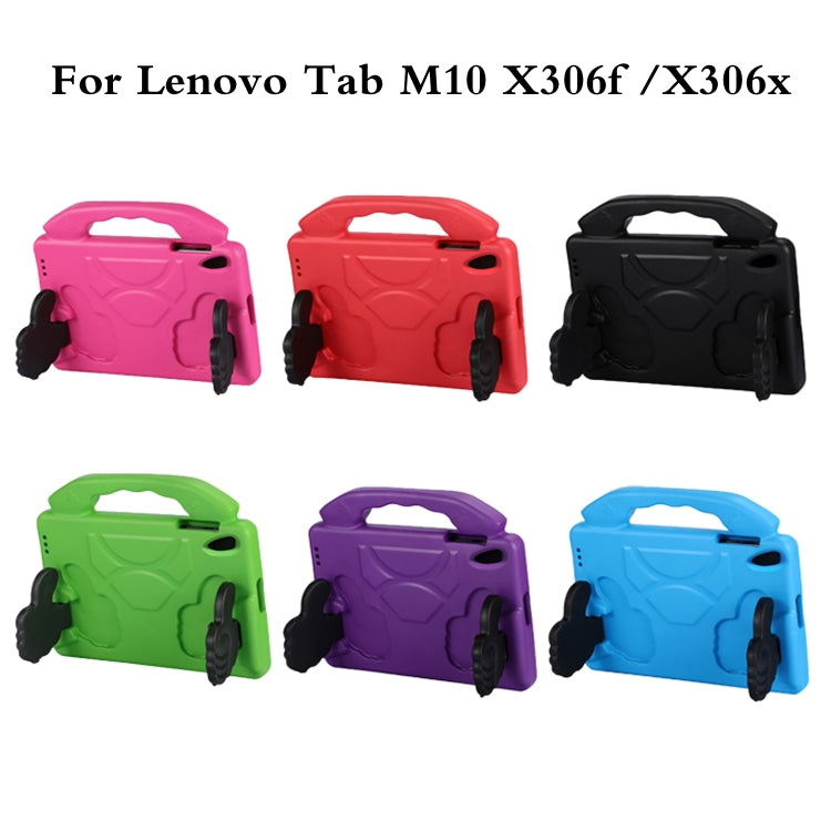 For Lenovo Tab M10 HD 2nd Gen TB-X306X/F/N 2020 EVA Shockproof Tablet Case with Thumb Bracket(Black) - Lenovo by PMC TechLife | Online Shopping South Africa | PMC TechLife | Buy Now Pay Later Mobicred