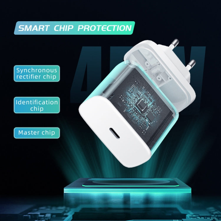 M135 45W USB-C / Type-C Port Fast Charger, EU Plug(Black) - USB Charger by PMC TechLife | Online Shopping South Africa | PMC TechLife