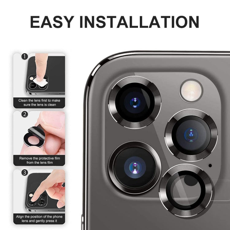 For iPhone 13 Pro ENKAY Hat-Prince Aluminium Alloy + Tempered Glass Camera Lens Cover Film Ring  / 13 Pro Max(Colorful) - free shipping - PMC TechLife - Order now!
