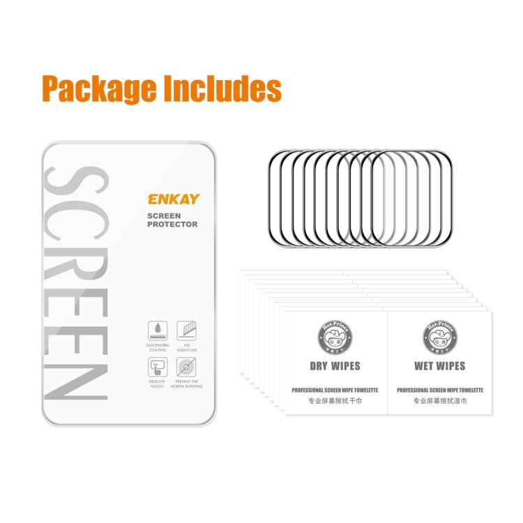 10 PCS For Apple Watch Series 7 41mm ENKAY Hat-Prince 3D Full Coverage Soft PC Edge + PMMA HD Screen Protector Film - free shipping - PMC TechLife - Order now!