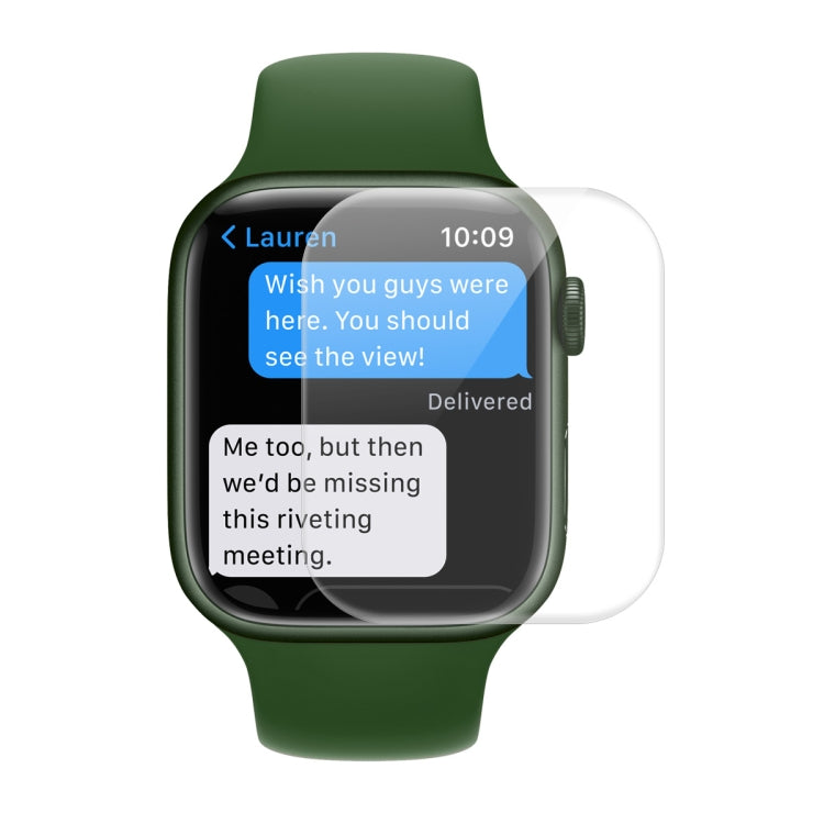 1 PCS ENKAY Hat-Prince Case Friendly 3D Full Screen PET Curved Hot Bending HD Screen Protector Film For Apple Watch Series 7 41mm(Transparent) - Screen Protector by ENKAY | Online Shopping South Africa | PMC TechLife | Buy Now Pay Later Mobicred