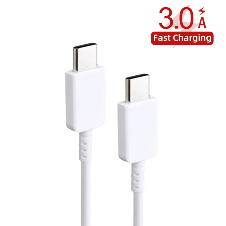 XJ-69 5 PCS 1m 3A USB-C / Type-C to Type-C TPU Charging Sync Data Cable for Mobile Phone(White) - free shipping - PMC TechLife - Order now!