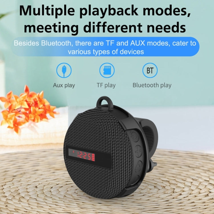 BT368 LED Digital Display Outdoor Portable IPX65 Waterproof Bluetooth Speaker(Red) - Waterproof Speaker by PMC TechLife | Online Shopping South Africa | PMC TechLife