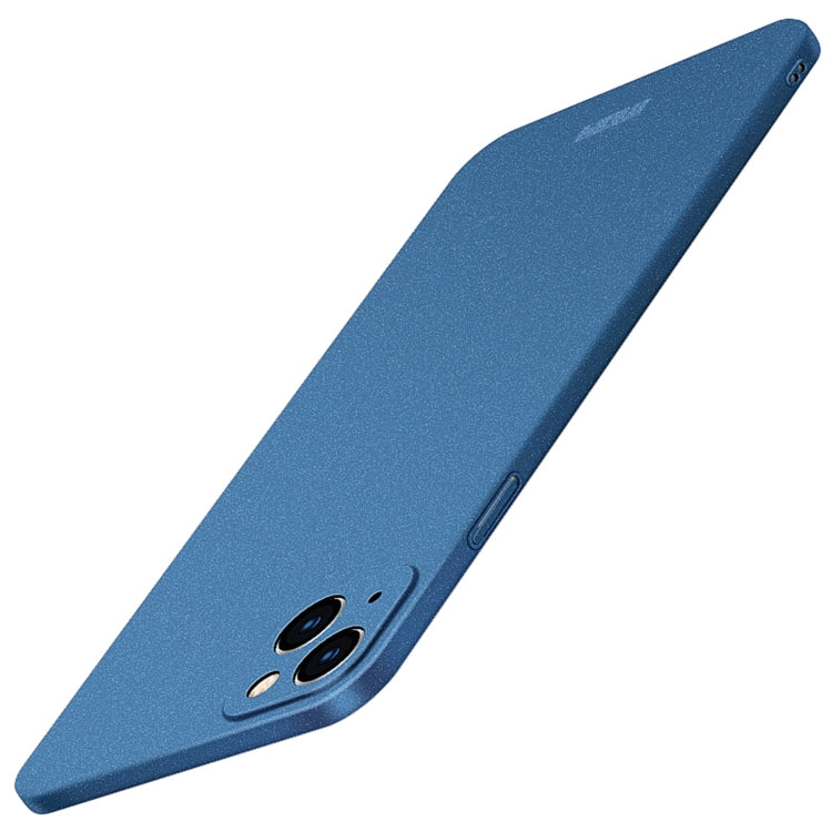 For iPhone 13 MOFI Fandun Series Frosted PC Ultra-thin All-inclusive Protective Case(Blue) - iPhone 13 Cases by MOFI | Online Shopping South Africa | PMC TechLife | Buy Now Pay Later Mobicred