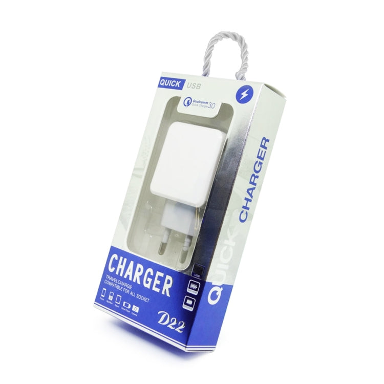 CS-20W Mini Portable PD3.0 + QC3.0 Dual Ports Fast Charger with 3A Type-C to 8 Pin Data Cable(EU Plug) - free shipping - PMC TechLife - Order now!