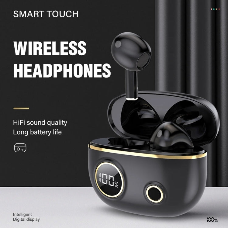 PRO100 TWS Bluetooth 5.2 Noise Canceling Waterproof Earphones 9D Stereo Sports Headphone with Charging Case(Green) - Bluetooth Earphone by PMC TechLife | Online Shopping South Africa | PMC TechLife