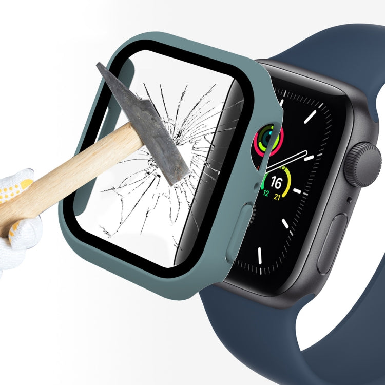 ENKAY Hat-Prince 2 in 1 PC Frame + 9H Tempered Glass Protector Full Coverage Case For Apple Watch Series 8 / 7 45mm(Green) - free shipping - PMC TechLife - Order now!