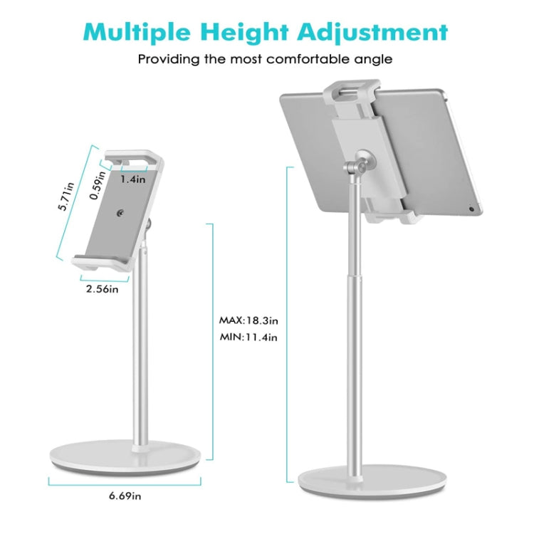 AP-4H Height Adjustable Aluminum Alloy Holder for 4.5-13 inch Mobile Phones and Tablets - Desktop Holder by PMC TechLife | Online Shopping South Africa | PMC TechLife