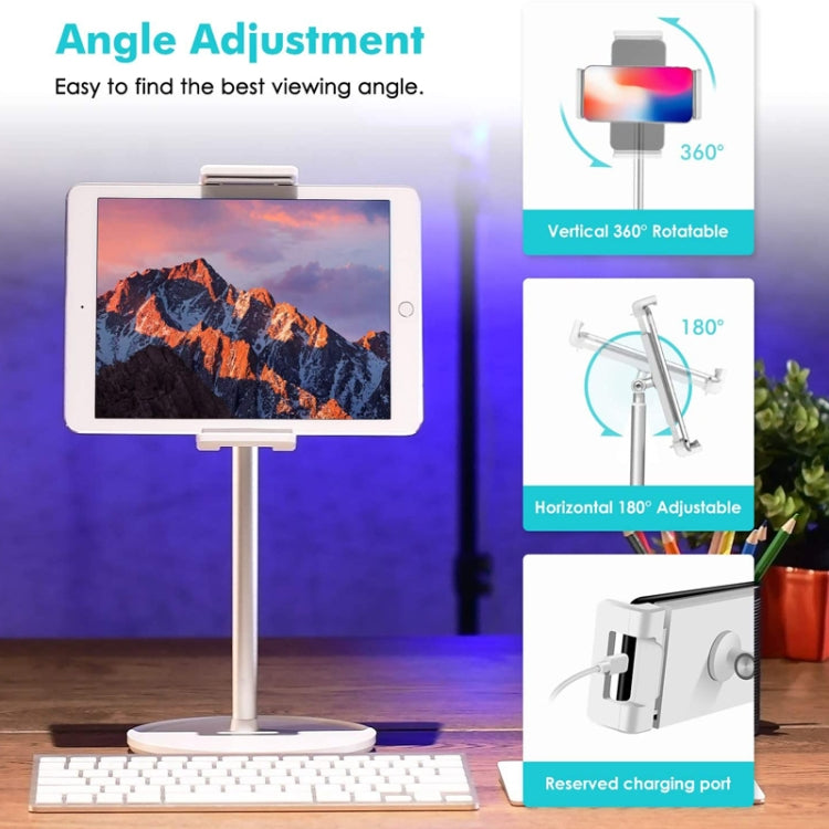 AP-4H Height Adjustable Aluminum Alloy Holder for 4.5-13 inch Mobile Phones and Tablets - Desktop Holder by PMC TechLife | Online Shopping South Africa | PMC TechLife