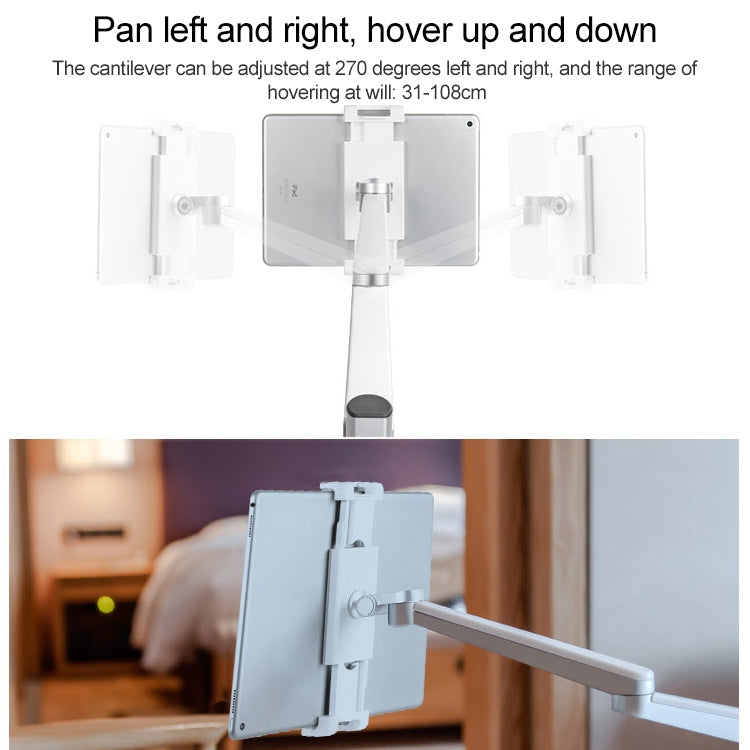 UP-6S Floor-standing Lazy Three-legged Liftable Stand  for 3.5-13 inch Mobile Phones and Tablets - Lazy Bracket by PMC TechLife | Online Shopping South Africa | PMC TechLife