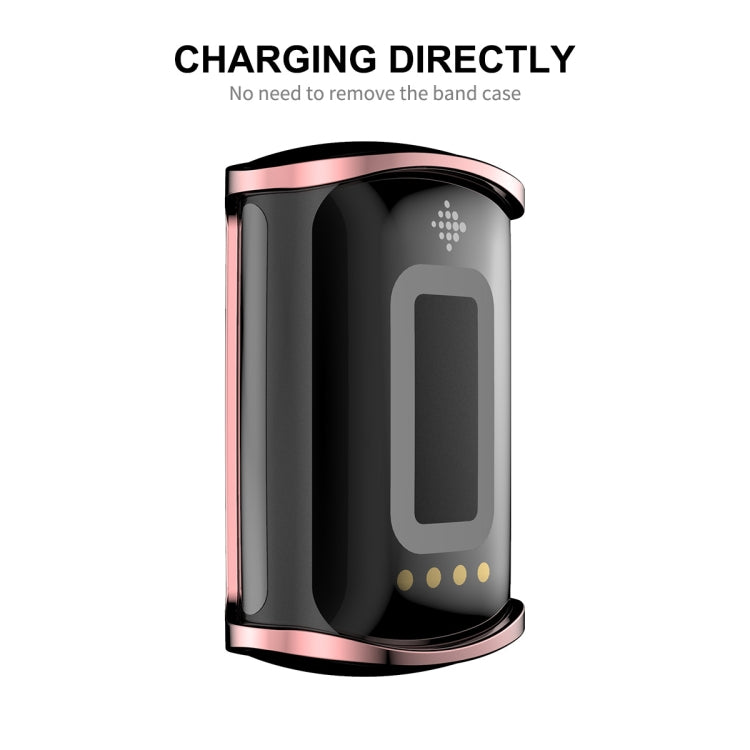 For Fitbit Charge 5/ Charge 6 ENKAY Hat-Prince Full Coverage Electroplated Soft TPU Case Scratch Resistant Cover(Black) - Watch Cases by ENKAY | Online Shopping South Africa | PMC TechLife | Buy Now Pay Later Mobicred