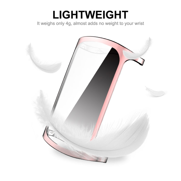 For Fitbit Charge 5/ Charge 6 ENKAY Hat-Prince Full Coverage Electroplated Soft TPU Case Scratch Resistant Cover(Pink) - free shipping - PMC TechLife - Order now!