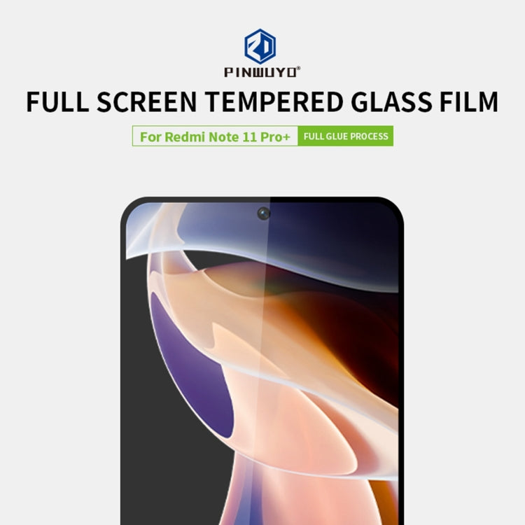 For Xiaomi Redmi Note 11 Pro / Note 11 Pro+ PINWUYO 9H 2.5D Full Screen Tempered Glass Film(Black) -  by PINWUYO | Online Shopping South Africa | PMC TechLife | Buy Now Pay Later Mobicred