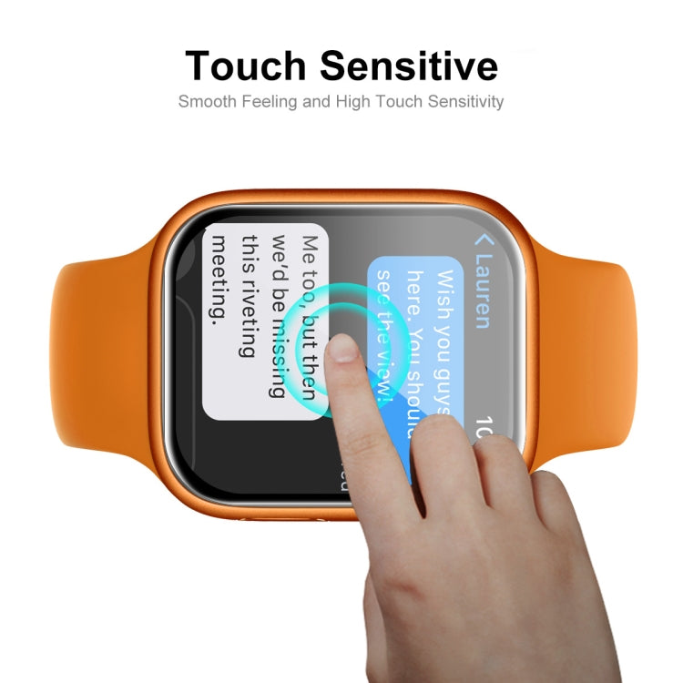 1 PC ENKAY Hat-Prince 3D Curved Edge Full Coverage Full Tempered Glass HD Screen Protector Film For Apple Watch Series 7 41mm(Transparent) - Others by ENKAY | Online Shopping South Africa | PMC TechLife | Buy Now Pay Later Mobicred