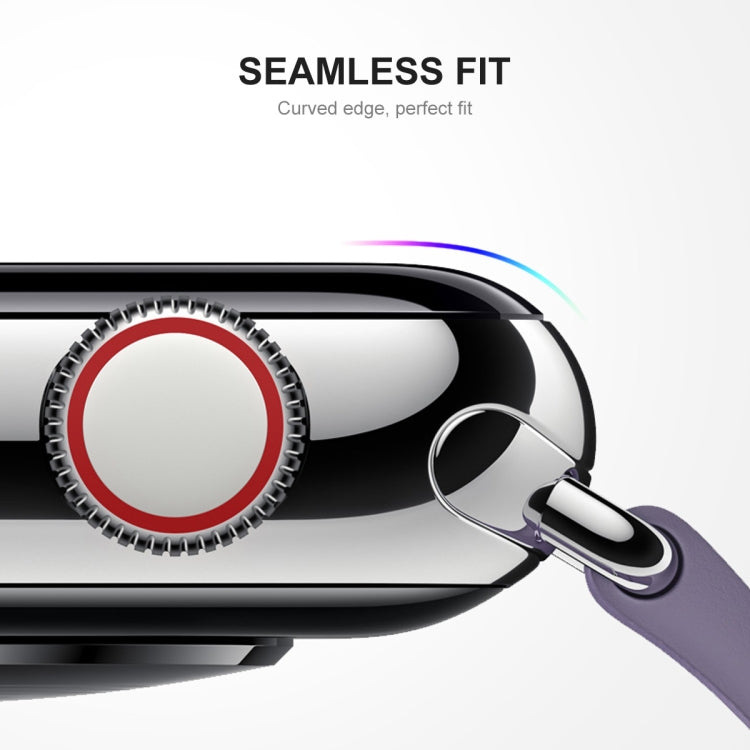 5 PCS ENKAY Hat-Prince 3D Curved Edge Full Coverage Full Tempered Glass HD Screen Protector Film For Apple Watch Series 7 41mm(Black) - Screen Protector by ENKAY | Online Shopping South Africa | PMC TechLife | Buy Now Pay Later Mobicred