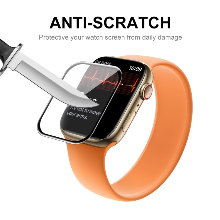 5 PCS ENKAY Hat-Prince 3D Curved Edge Full Coverage Full Tempered Glass HD Screen Protector Film For Apple Watch Series 7 45mm(Transparent) - Screen Protector by ENKAY | Online Shopping South Africa | PMC TechLife | Buy Now Pay Later Mobicred